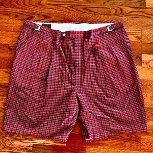NWT Men’s John Michael by Higgins Slider Pleat Adjustable Golf Shorts Size 44